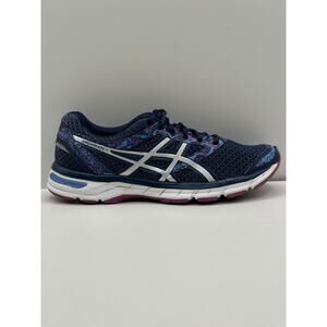 Size - 10.5 ASICS Gel Excite 4 Blue Low Top Synthetic Leather Running Shoe T6E8N
